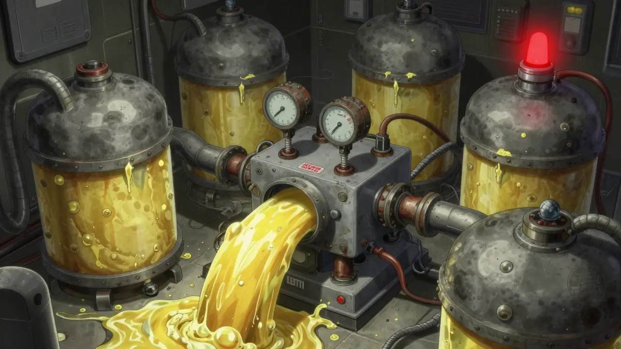 Industrial metaphor for leptin resistance with clogged signal pipes